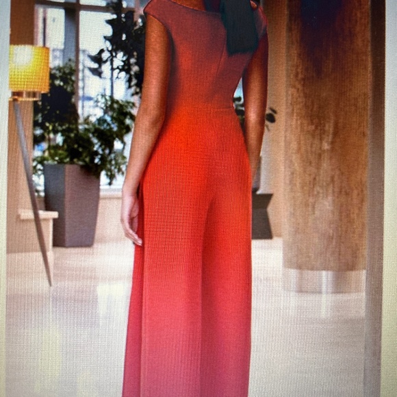 Alexander by Daymor deep V neckline long jumpsuit - Picture 2 of 5